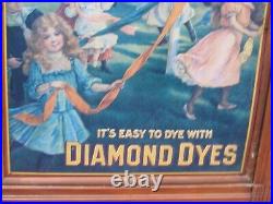 Vintage General Store Diamond Dyes Display Cabinet Maypole