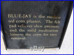 Vintage General Store Metal Blue Jay Corn Plaster Counter Top Display NO RESER