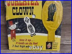 Vintage Giant Qualatex Clown Balloon with Store Display 8.5X 12 RARE NEW