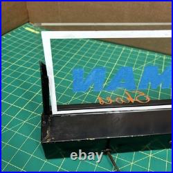 Vintage Glass Light Up Sign Freeman Shoe boot Advertising Store Counter Display