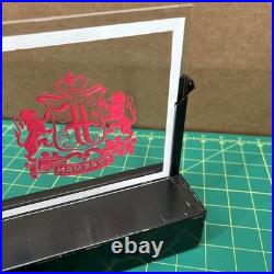 Vintage Glass Light Up Sign Freeman Shoe boot Advertising Store Counter Display