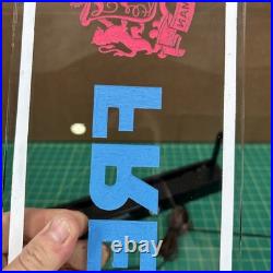Vintage Glass Light Up Sign Freeman Shoe boot Advertising Store Counter Display