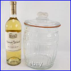 Vintage Glass Store Counter Display Peanuts Cookies Biscuits Italy