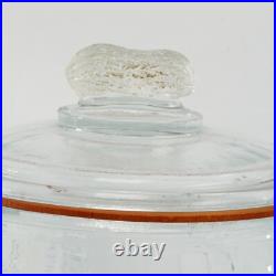 Vintage Glass Store Counter Display Peanuts Cookies Biscuits Italy