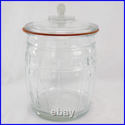 Vintage Glass Store Counter Display Peanuts Cookies Biscuits Italy