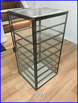 Vintage Glass countertop display case Tower Display Case