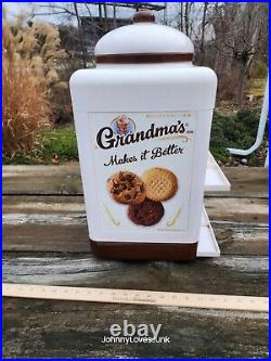 Vintage Grandma's Chocolate Brownie Cookies Retail Store Display