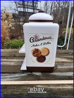 Vintage Grandma's Chocolate Brownie Cookies Retail Store Display