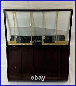 Vintage H. B Ives Co Hardware Store Countertop Metal &Glass Display Case Gilt