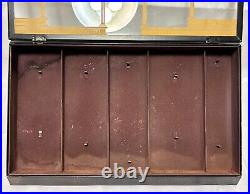 Vintage H. B Ives Co Hardware Store Countertop Metal &Glass Display Case Gilt