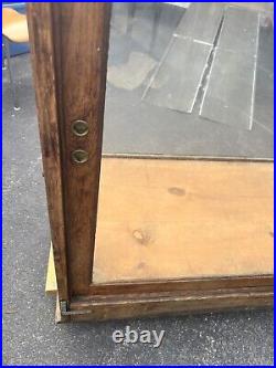 Vintage H. S. B. General Store Display Case Glass & Wood Hibbard Spencer Bartlett