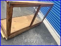 Vintage H. S. B. General Store Display Case Glass & Wood Hibbard Spencer Bartlett