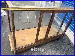 Vintage H. S. B. General Store Display Case Glass & Wood Hibbard Spencer Bartlett