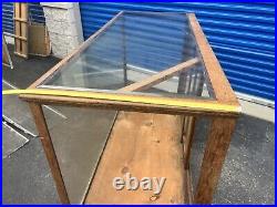 Vintage H. S. B. General Store Display Case Glass & Wood Hibbard Spencer Bartlett