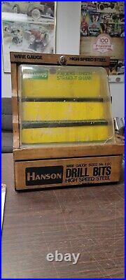 Vintage HANSON DRILL BIT STORE COUNTER DISPLAY