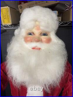 Vintage HAROLD GALE Christmas Standing Santa Claus Store Display 40 Tall