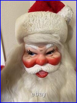 Vintage HAROLD GALE Christmas Standing Santa Claus Store Display 40 Tall