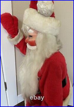 Vintage HAROLD GALE Christmas Standing Santa Claus Store Display 40 Tall