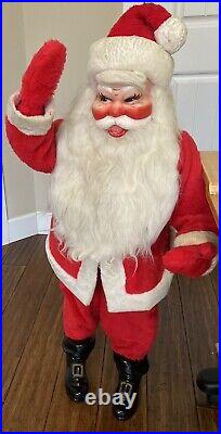 Vintage HAROLD GALE Christmas Standing Santa Claus Store Display 40 Tall