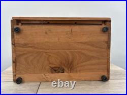 Vintage Hanson Drill Bits Counter Display Case Hardware Store Sign Works with Key