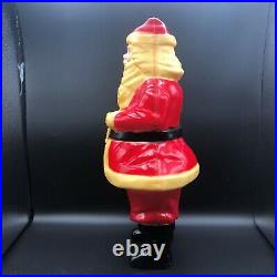 Vintage Hard Plastic Santa Claus Light Up Christmas Decoration 17 Store Display