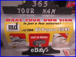 Vintage Hardware Store Retail Display Mailbox MD Lots of Letters Sign Making