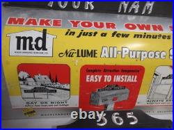 Vintage Hardware Store Retail Display Mailbox MD Lots of Letters Sign Making