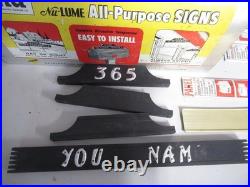 Vintage Hardware Store Retail Display Mailbox MD Lots of Letters Sign Making