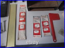 Vintage Hardware Store Retail Display Mailbox MD Lots of Letters Sign Making