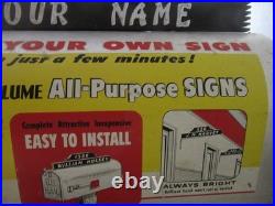 Vintage Hardware Store Retail Display Mailbox MD Lots of Letters Sign Making