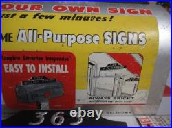 Vintage Hardware Store Retail Display Mailbox MD Lots of Letters Sign Making