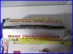 Vintage Hardware Store Retail Display Mailbox MD Lots of Letters Sign Making