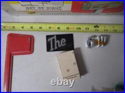Vintage Hardware Store Retail Display Mailbox MD Lots of Letters Sign Making
