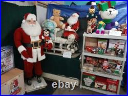 Vintage Harold Gale 6' Santa Claus, Lifesize Animated Christmas Store Display