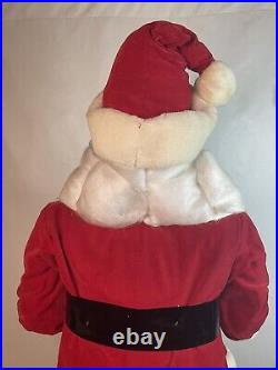 Vintage Harold Gale Standing Santa Claus Christmas Store Display Rare 47 Inches