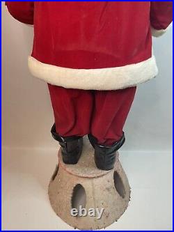Vintage Harold Gale Standing Santa Claus Christmas Store Display Rare 47 Inches