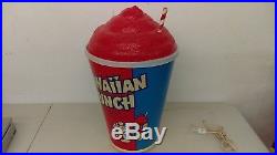 Vintage Hawaiian Punch 20 Lighted Icee Cup Store Display With Punchy