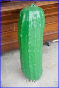 Vintage Heinz Dill Pickle 1960's Advertising Sign Grocery Store Display 40