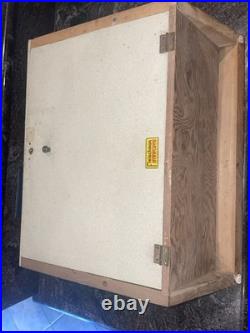 Vintage Helbros Store Watch Display Case Countertop Glass & Shelves Advertising