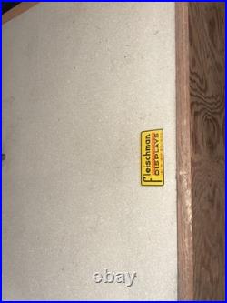 Vintage Helbros Store Watch Display Case Countertop Glass & Shelves Advertising