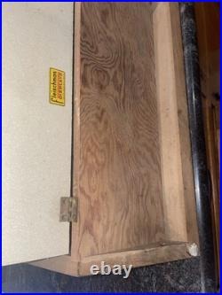 Vintage Helbros Store Watch Display Case Countertop Glass & Shelves Advertising