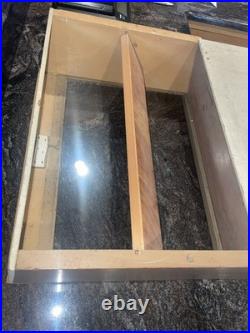 Vintage Helbros Store Watch Display Case Countertop Glass & Shelves Advertising