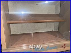 Vintage Helbros Store Watch Display Case Countertop Glass & Shelves Advertising