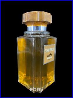 Vintage Hermes Paris Equipage Ad Store Display Glass Bakelite Perfume Bottle