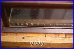 Vintage Hickory Elastic Sewing Thread Antique Store Counter Wood Display Case