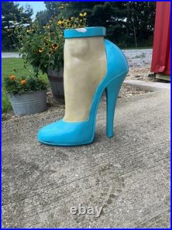 Vintage High Heel Pump Shoe Store Display Circa. 1950's -60's Amazing! Rare