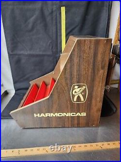 Vintage Hohner Harmonica Store Display Counter Top Cabinet Locks