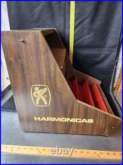 Vintage Hohner Harmonica Store Display Counter Top Cabinet Locks