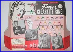 Vintage Hollywood Ring Finger Toy Cigarette Holder Store Display 1950s Original