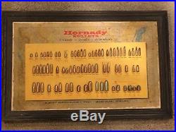 Vintage Hornady Bullet Board Gun Store Display Collection Lead Bullets Nebraska